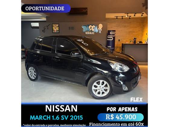 NISSAN MARCH 1.6 SV 16V FLEX 4P MANUAL
